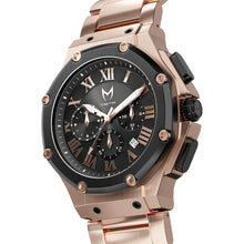 Load image into Gallery viewer, AM139SS - AMBASSADOR ROSE GOLD / BLACK / SS BAND