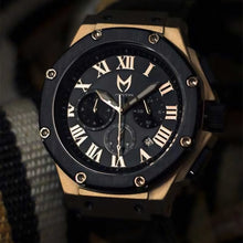 Load image into Gallery viewer, AM139CB - AMBASSADOR ROSE GOLD / BLACK / CROC STYLE BAND