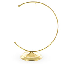 Load image into Gallery viewer, Crescent Moon Gold Metal Ornament Display Stand 8.8 Inches (Poland)