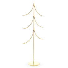 Load image into Gallery viewer, 6-Arm Tiered Tree Gold Metal Ornament Display Stand 14 Inches (Poland)