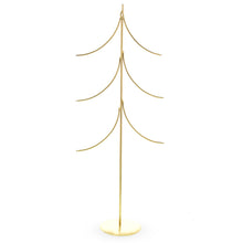 Load image into Gallery viewer, 6-Arm Tiered Tree Gold Metal Ornament Display Stand 14 Inches (Poland)
