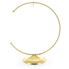 Load image into Gallery viewer, Crescent Moon Twisted Gold Metal Ornament Display Stand 9 Inches (Poland)