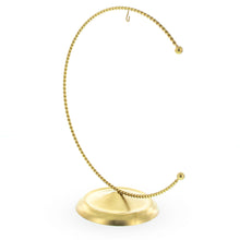 Load image into Gallery viewer, Crescent Moon Twisted Gold Metal Ornament Display Stand 9 Inches (Poland)