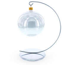 Load image into Gallery viewer, Solid Round Base Silver Metal Ornament Display Stand 7.8 Inches (Poland)