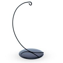Load image into Gallery viewer, Solid Round Base Black Painted Metal Ornament Display Stand 7.8 Inches (Poland)