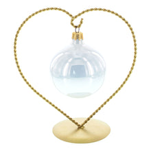 Load image into Gallery viewer, Heart-Shaped Twisted Gold Metal Ornament Display Stand 6.2 Inches (Poland)
