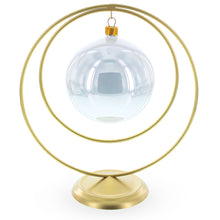 Load image into Gallery viewer, Contemporary Double Circle Gold Metal Ornament Display Stand 8.2 Inches (Poland)