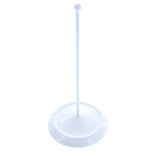 Load image into Gallery viewer, Upright White Metal Christmas Tree Topper Finial Stand Display Stand 7.2 Inches (Poland)
