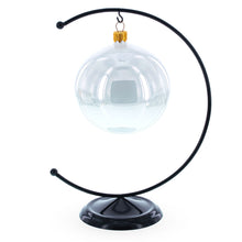 Load image into Gallery viewer, Crescent Moon Black Painted Metal Ornament Display Stand 8.8 Inches (Poland)