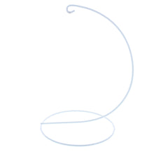 Load image into Gallery viewer, Open Frame White Painted Metal Ornament Display Stand 9.2 Inches (Poland)