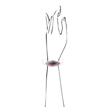 Load image into Gallery viewer, Anemone Purple Turquoise and Sterling Silver Cuff Bracelet