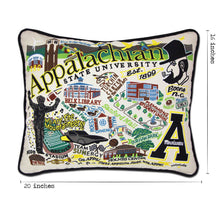 Load image into Gallery viewer, Appalachian State University Collegiate Embroidered Pillow by CatStudio