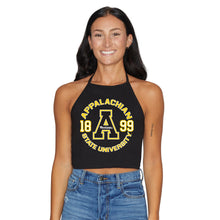 Load image into Gallery viewer, App State Black Halter Top