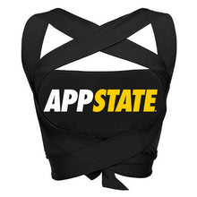 Load image into Gallery viewer, App State Black Multi Way Bandeau Top