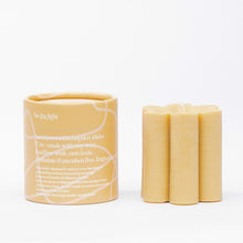 Load image into Gallery viewer, ochre daisy pillar candle  • soy candle