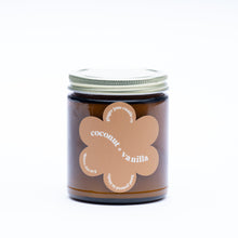 Load image into Gallery viewer, coconut vanilla • daisy collection • 9 oz soy candle
