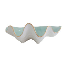 Load image into Gallery viewer, Clam Shell Bowl with 22K Gold Accent