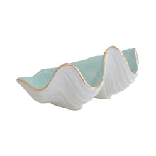 Load image into Gallery viewer, Clam Shell Bowl with 22K Gold Accent
