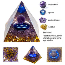Load image into Gallery viewer, Your Zodiac Essence Crystal Pyramid
