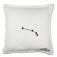 Load image into Gallery viewer, Aries Astrology Hand-Embroidered Pillow by Cat Studio