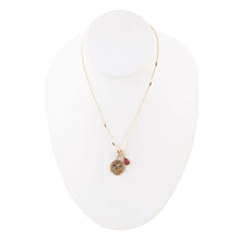 Load image into Gallery viewer, Aries - Zodiac Red Carnelian Golden Charm Necklace