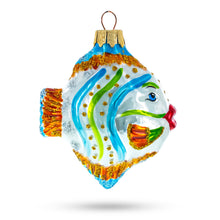 Load image into Gallery viewer, Coral Reef Ocean Fish Glass Christmas Ornament
