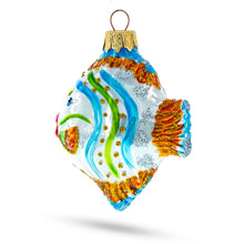 Load image into Gallery viewer, Coral Reef Ocean Fish Glass Christmas Ornament