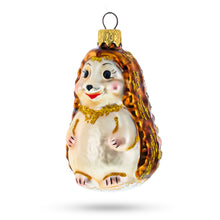 Load image into Gallery viewer, Woodland Hedgehog Glass Christmas Ornament