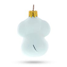 Load image into Gallery viewer, White Elephant with Red Heart Mini Glass Christmas Ornament