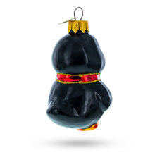 Load image into Gallery viewer, Penguin with Bow Glass Christmas Ornament