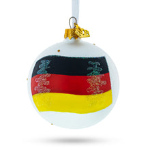 Load image into Gallery viewer, Flag of Germany Glass Ball Christmas Ornament 3.25 Inches