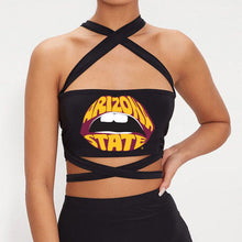 Load image into Gallery viewer, Arizona State ASU Black Multi Way Bandeau Top