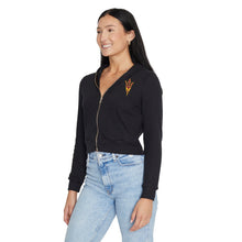 Load image into Gallery viewer, Arizona State ASU Waffle Knit Zip Up Hoodie