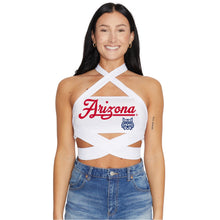 Load image into Gallery viewer, University of Arizona White Multiway Bandeau Top