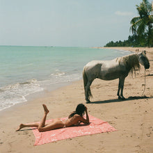 Load image into Gallery viewer, Axel Driftweave Beach Blanket - Guava