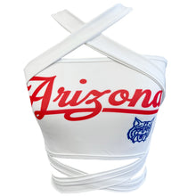 Load image into Gallery viewer, University of Arizona White Multiway Bandeau Top