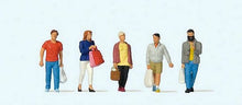 Load image into Gallery viewer, Preiser 10673 HO Scale Shoppers -- pkg(5)