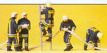 Load image into Gallery viewer, Preiser 10485 HO Scale Unpainted Figure Set -- Putting out Fire pkg(5)