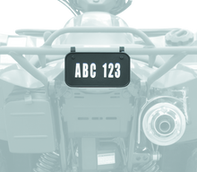 Load image into Gallery viewer, QuadBoss, QuadBoss ATV License Plate Kit - Black for Powersports Vehicles