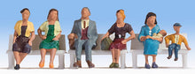 Load image into Gallery viewer, Noch 15533 HO Scale Seated People -- Set #3 pkg(6)