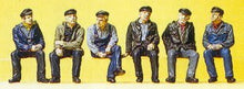 Load image into Gallery viewer, Preiser 10351 HO Scale Sitting Industrial Workers -- pkg(6)