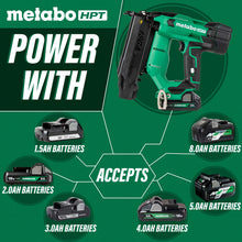 Load image into Gallery viewer, Metabo HPT NT1850DFTM 18V Compact 18 Gauge Cordless Brad Nailer Kit (1x2.0Ah)
