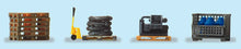 Load image into Gallery viewer, Preiser 17704 HO Scale Assorted Pallets w/Loads
