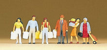 Load image into Gallery viewer, Preiser 10121 HO Scale Pedestrians -- People Shopping pkg(6)