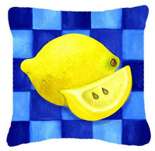 Load image into Gallery viewer, Lemon in Blue by Ute Nuhn Canvas Decorative Pillow WHW0116PW1414