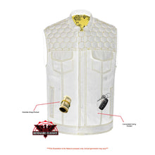 Load image into Gallery viewer, Gloom Gold Men's Black Mesh Textile Vest