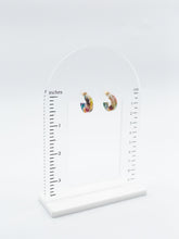 Load image into Gallery viewer, Multicolor Tortoise Hoop Earrings