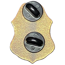 Load image into Gallery viewer, CL13-06 CBP Officer Black Mourning Band Pin with dual pin posts Field Operations Ops