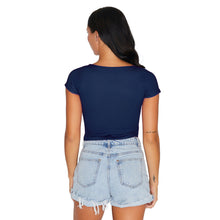 Load image into Gallery viewer, Georgia Tech Navy Babydoll Tee