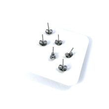 Load image into Gallery viewer, Lilac Green &amp; Sapphire Tiny Earrings Set